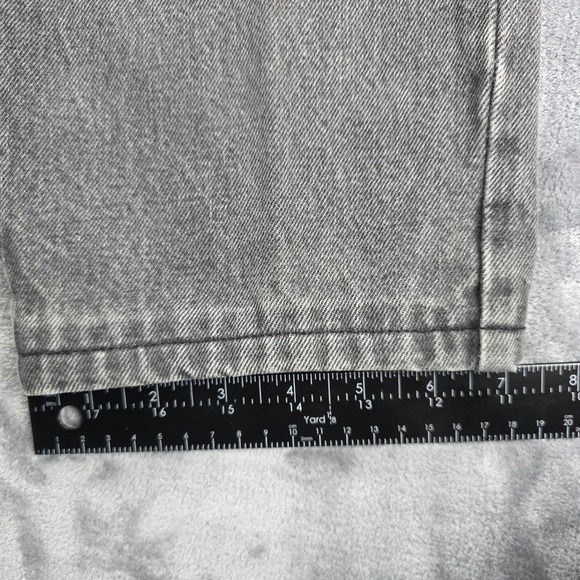 VTG Guess Jeans USA Georges Marciano 32 Gray Black Wash Triangle Logo 90s Mens - Picture 11 of 11